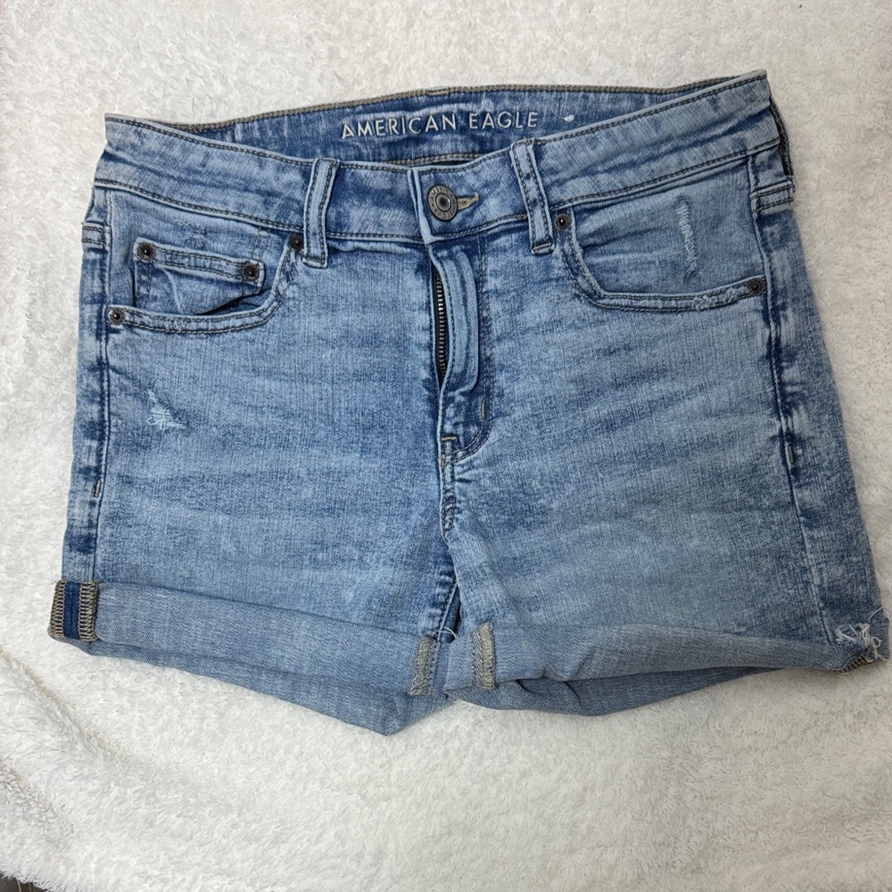 American Eagle Outfitters Light Blue Jean Shorts